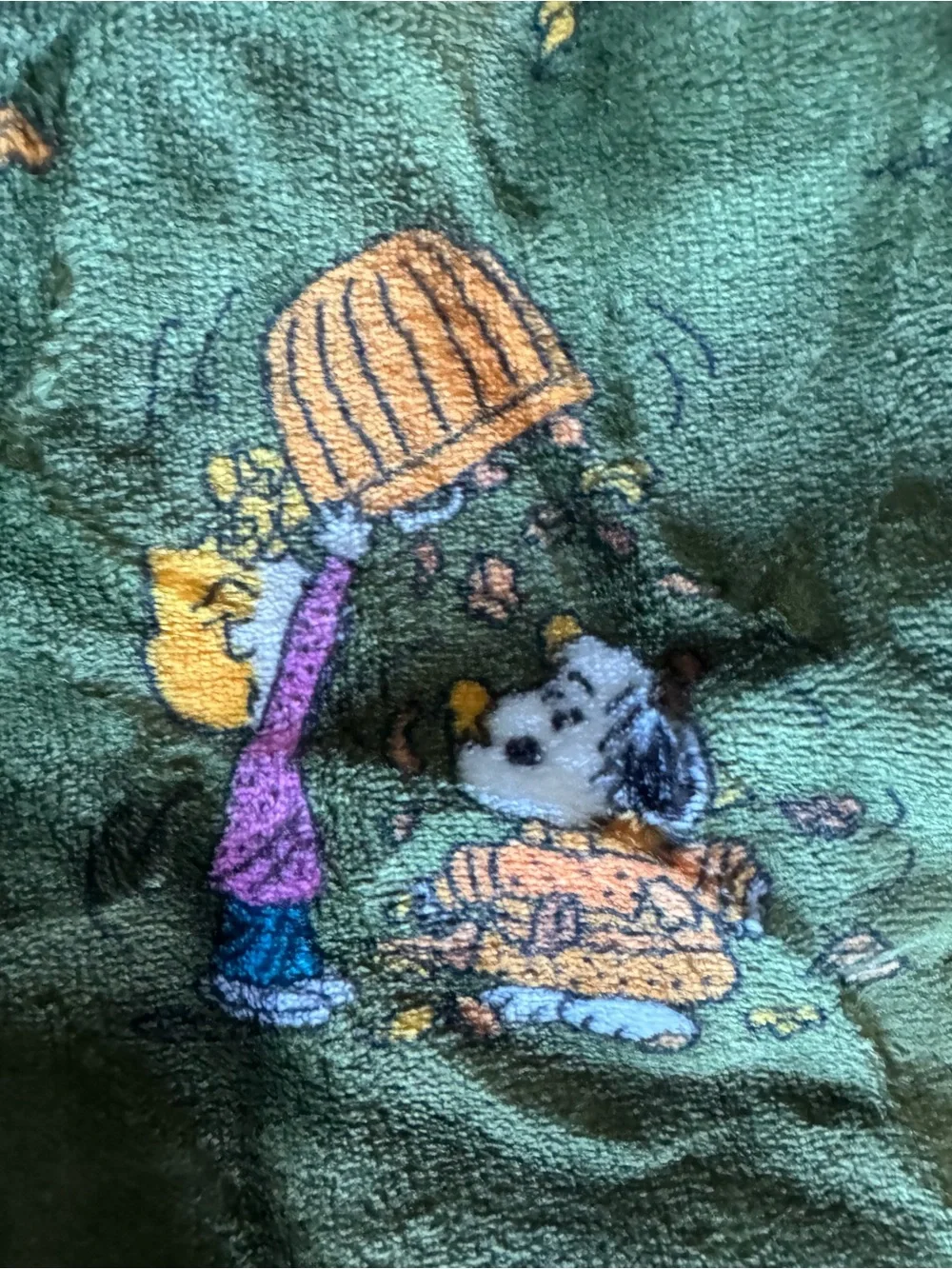 Berkshire Fall Halloween Thanksgiving Peanuts Throw Blanket Images of Snoopy